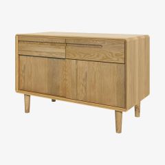 Scandic Narrow Sideboard in Solid Oak