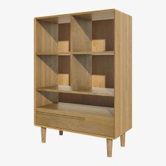 Scandic Small Bookcase in Solid Oak