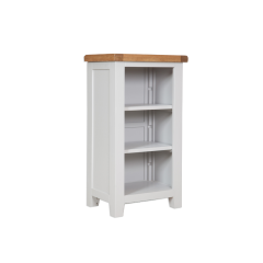 Boston French Grey Living Small Contemporary Grey Bookcase/ DVD Rack