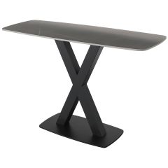 Corby Console Table In Grey Stone