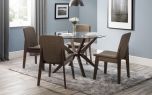 Julian Bowen Chelsea Round Glass Table