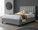 Brandon Grey Fabric Ottoman Bed - Double or King Size