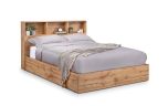 Julian Bowen Bali Ottoman Storage Bed in Light Oak