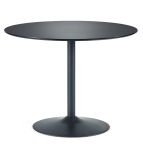 Julian Bowen Nero Round Table in Black - Choose Your Size