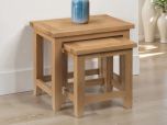 Julian Bowen Astoria Nest of Tables in Oak 