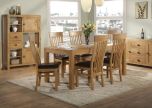 Avon Oak Dining Table and Chair Set - 140cm to 180cm