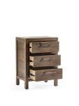Julian Bowen Heritage 3 Drawer Bedside in Cashew
