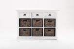 Novasolo Halifax Buffet with 6 Baskets in White