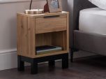 Julian Bowen Bali 1 Drawer Bedside in Oak