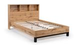 Julian Bowen Bali Bookcase Headboard Bed in Light Oak