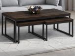 Julian Bowen Brooklyn Nesting Coffee Tables In Dark Oak