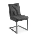 Julian Bowen Brooklyn Dining Chairs in Charcoal Grey - Set Of 2