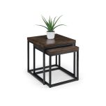 Brooklyn Nesting Lamp Tables In Dark Oak