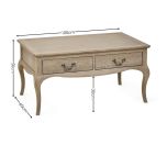 Julian Bowen Camille Rectangular Coffee Table in Limed Oak
