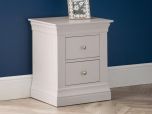 Julian Bowen Clermont 2 Drawer Bedside in Light Grey