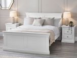 Julian Bowen Clermont Double Bed in Surf White