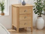 Julian Bowen Cotswold 3 Drawer Bedside in Oak