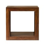 Agra 1 High Square Display Unit in Rosewood 