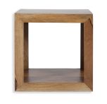 Varanasi 1 High Square Display Unit in Natural Wood 