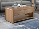 Julian Bowen Curve Coffee Table in Solid Oak