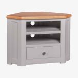 Diamond Corner TV Cabinet in Solid Oak