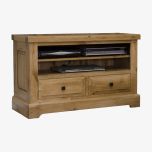 Deluxe TV Unit in Solid Oak