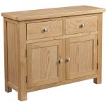 Dorset Oak 2 Door Sideboard With Drawers