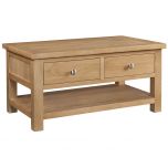 Dorset Oak Coffee Table With Drawer