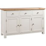 Dorset Ivory 3 Drawer 3 Door Sideboard