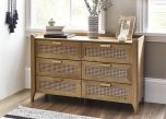 Julian Bowen Sydney 6 Drawer Wide Chest in Oak