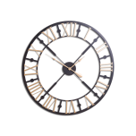 Black And Gold Skeleton Clock