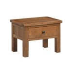 Harrogate Side Table with Drawer in Rustic Oak
