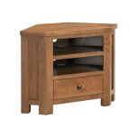 Harrogate Corner TV Unit in Rustic Oak