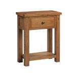 Harrogate 1 Drawer Console Table in Rustic Oak