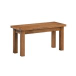 Harrogate Small Dining Bench in Rustic Oak
