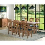 Harrogate Dining Table in Rustic Oak  - Choose Your Size