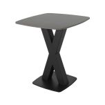 Corby Lamp Table In Grey Stone