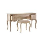 Julian Bowen Camille Dressing Table And Stool in Limed Oak