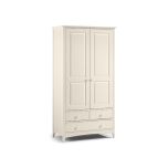 Julian Bowen Cameo Combination Wardrobe in Stone White