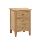 Julian Bowen Cotswold 3 Drawer Bedside in Oak