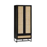 Julian Bowen Padstow Wardrobe in Black