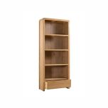 Julian Bowen Curve Oak Tall Bookcase in Oak