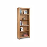 Julian Bowen Astoria Tall Bookcase in Solid Oak