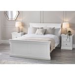 Julian Bowen Clermont King Sized Bed in Surf White