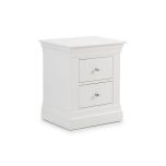 Julian Bowen Clermont 2 Drawer Bedside in Surf White