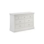 Julian Bowen Clermont 4+3 Chest of Drawers in Surf White