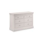 Julian Bowen Clermont 4+3 Chest of Drawers in Light Grey