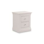 Julian Bowen Clermont 2 Drawer Bedside in Light Grey