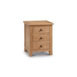 Julian Bowen Marlborough 3 Drawer Bedside