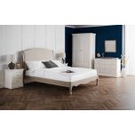 Julian Bowen Camille Bed in Oatmeal Linen